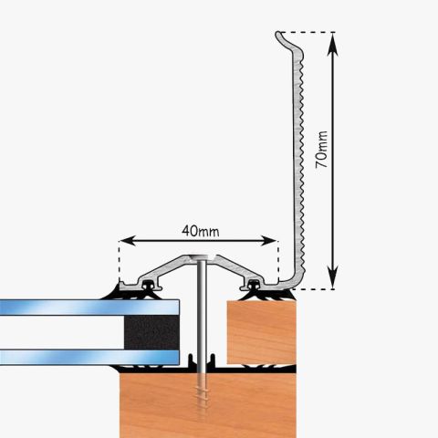 Wall Flashing Profile - Cap 40