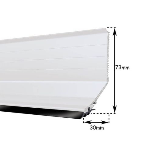 White Lean To Flashing Profile - 3000mm