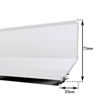 White Lean To Flashing Profile - 6000mm