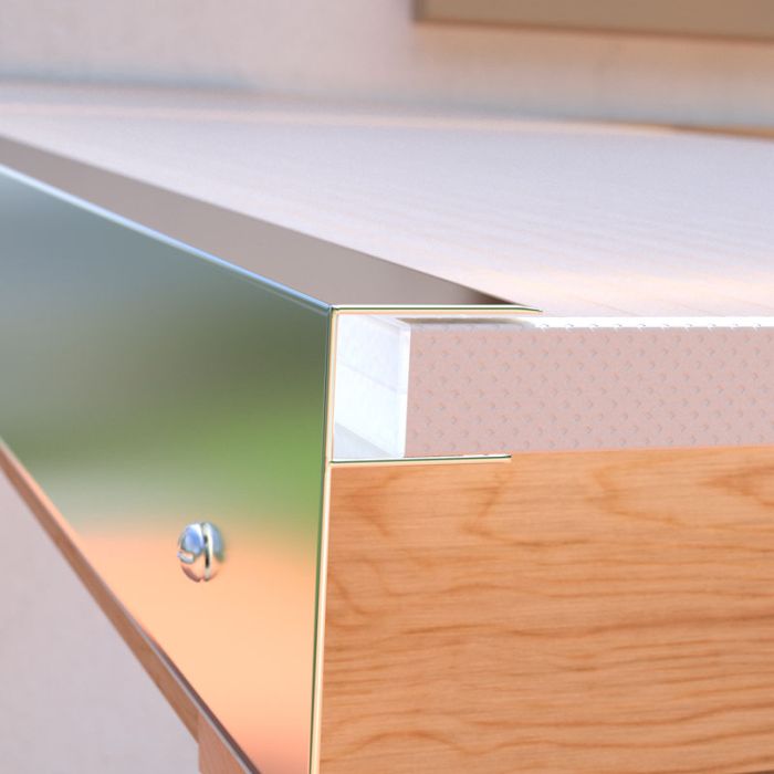 Aluminium F Profile - 16mm x 3mtr