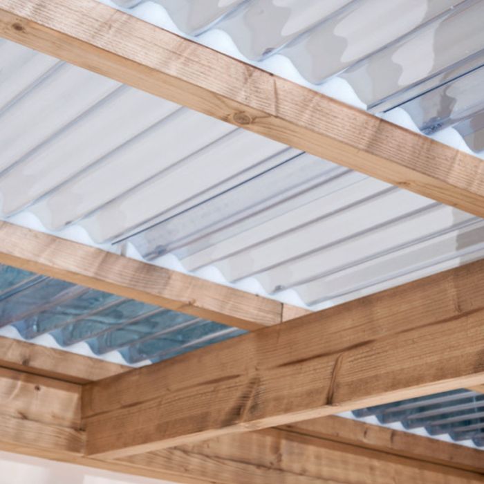 Clear Corrugated Roofing Sheet 1830mm x 660mm - 1.1mm