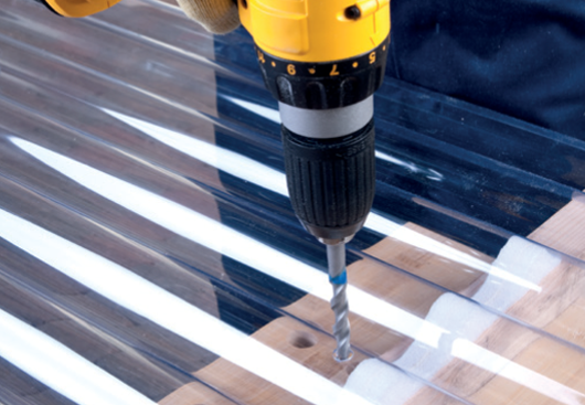 Drilling PVC Corrugated Sheets