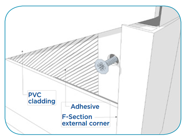 joining pvc Cladding Sheets