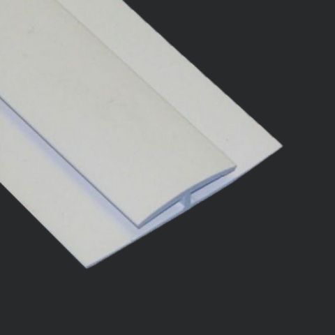 H Section PVC Profile White