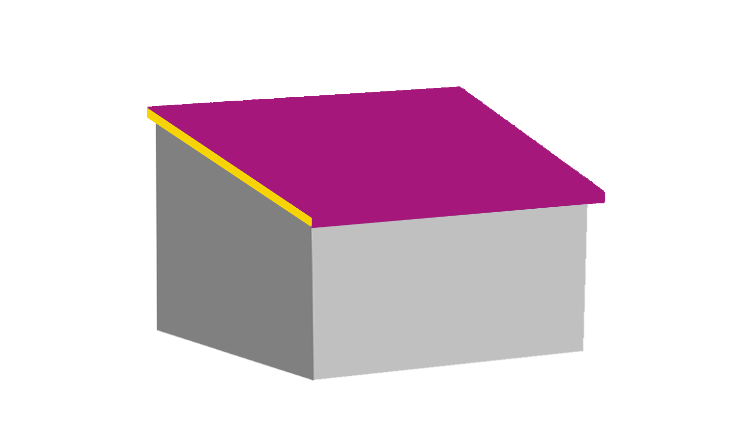 Diagram of an Lean-To Roof